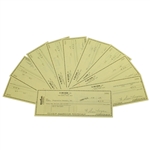 Twenty Ben Hogan Signed W. Ben Hogan Personal BankOne Checks - 1991 JSA ALOA