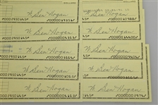 Twenty Ben Hogan Signed 'W. Ben Hogan' Personal BankOne Checks - 1991 JSA ALOA