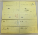 Twenty Ben Hogan Signed 'W. Ben Hogan' Personal BankOne Checks - 1991 JSA ALOA