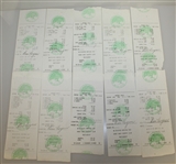 Twenty Ben Hogan Signed Shady Oaks Country Club Member Checks/Receipts JSA ALOA