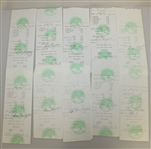 Twenty Ben Hogan Signed Shady Oaks Country Club Member Checks/Receipts JSA ALOA