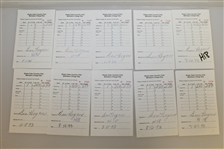 Twenty Ben Hogan Signed Shady Oaks Country Club Members Charge Slips JSA ALOA