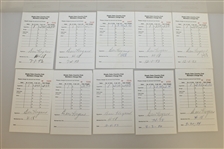 Twenty Ben Hogan Signed Shady Oaks Country Club Members Charge Slips JSA ALOA