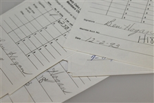 Twenty Ben Hogan Signed Shady Oaks Country Club Members Charge Slips JSA ALOA