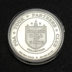 Harry Vardon One Troy Ounce Fine Silver PGA Tour HOF 1974 Commemorative Medal with Certificate - Scarce