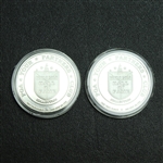 Bob Hope & Bing Crosby Fine Silver PGA Tour HOF Commemorative Medals with Certificates