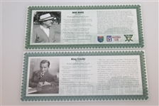 Bob Hope & Bing Crosby Fine Silver PGA Tour HOF Commemorative Medals with Certificates