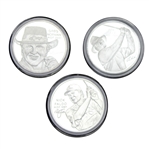Norman, Kite, & Faldo Fine Silver PGA Tour HOF Commemorative Medals with Certificates