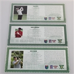 Norman, Kite, & Faldo Fine Silver PGA Tour HOF Commemorative Medals with Certificates
