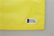Gary Player Signed 2006 Masters Embroidered Flag BECKETT #C11964