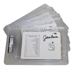 Seven Augusta National Scorecards Signed by Winners - All are PSA/DNA Slabbed