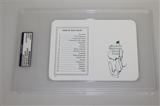 Seven Augusta National Scorecards Signed by Winners - All are PSA/DNA Slabbed