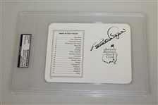 Seven Augusta National Scorecards Signed by Winners - All are PSA/DNA Slabbed