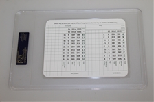Seven Augusta National Scorecards Signed by Winners - All are PSA/DNA Slabbed