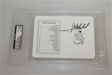 Seven Augusta National Scorecards Signed by Winners - All are PSA/DNA Slabbed