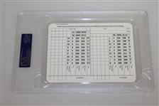 Seven Augusta National Scorecards Signed by Winners - All are PSA/DNA Slabbed
