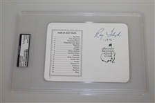 Seven Augusta National Scorecards Signed by Winners - All are PSA/DNA Slabbed
