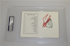 Seven Augusta National Scorecards Signed by Winners - All are PSA/DNA Slabbed