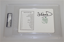 Seven Augusta National Scorecards Signed by Winners - All are PSA/DNA Slabbed