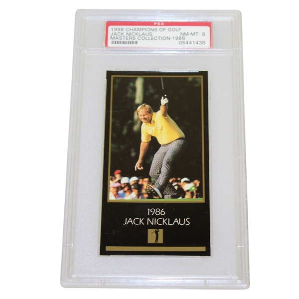 Jack Nicklaus 1986 Grand Slam Ventures Masters Collection Card PSA/DNA NM-MT 8 #05441438