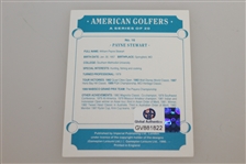 Payne Stewart Signed 'American Golfers' Series of 20 Golf Card #16 JSA ALOA
