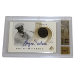 Byron Nelson Signed 2002 Front 9 Fabric Golf Card BECKETT #NM-MT 8.5 #0004449657