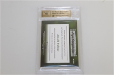 Arnold Palmer Signed 2012 Silver Foil Major Championships 04/25 Golf Card BECKETT GEM-MINT 9.5 #0007473590