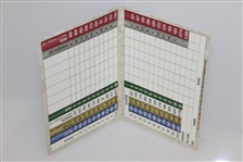Arnold Palmer & Jack Nicklaus Signed Pebble Beach Golf Links Scorecard JSA ALOA