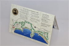 Arnold Palmer & Jack Nicklaus Signed Pebble Beach Golf Links Scorecard JSA ALOA