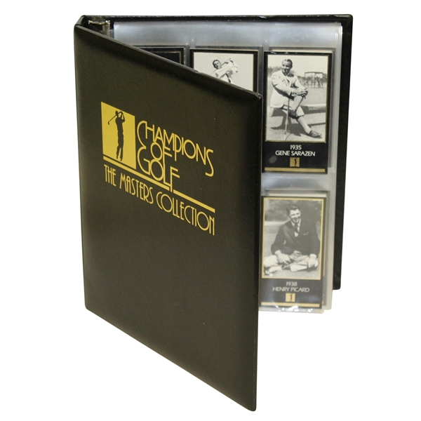 Champions of Golf The Masters Collection Grand Slam Ventures (GSV) - Full 1934-98 Gold Foil Set in Binder