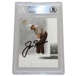 Jack Nicklaus Signed 2001 SP Authentic Major Players Golf Card BECKETT #0010379938