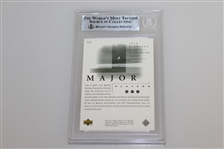 Jack Nicklaus Signed 2001 SP Authentic 'Major Players' Golf Card BECKETT #0010379938