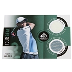 Tiger Woods SP Tour Gear Game Used Golf Card - Two Shirts