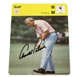 Arnold Palmer Signed 1978 Putting Photo Focus on Sports: Concentrate & Relax Card JSA ALOA