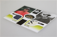 Tiger Woods & Byron Nelson Tour Gear Combo Game Used Golf Card - Two Shirts