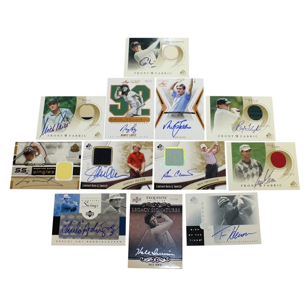 Twelve Signed Ltd Ed, Special Edition, and Miscellaneous Golf Cards JSA ALOA