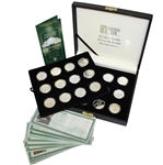 World Golf Hall of Fame One Troy Ounce Fine Silver Medals - Complete Set (24 coins) in Case