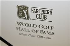 World Golf Hall of Fame One Troy Ounce Fine Silver Medals - Complete Set (24 coins) in Case