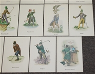 'The Nineteen Holes of Golf' Complete Set of the Classic Golf Color Prints - Excellent Condition