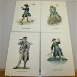 'The Nineteen Holes of Golf' Complete Set of the Classic Golf Color Prints - Excellent Condition