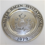 Four Walter Hagen Invitational Pewter Plates