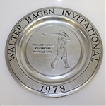 Four Walter Hagen Invitational Pewter Plates