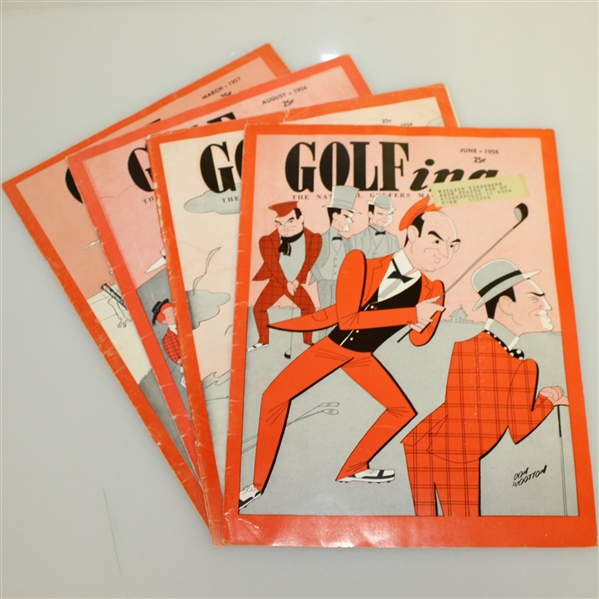 Four 1950s Golfing The National Players Golfing Magazine - 1956 (x3) & 1957