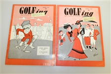 Four 1950's Golfing The National Players Golfing Magazine - 1956 (x3) & 1957