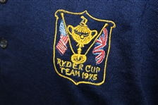 Ray Floyd's 1975 Ryder Cup USA Team Issued Cashmere Blue Uniform Long Sleeve Shirt