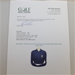 Ray Floyd's 1975 Ryder Cup USA Team Issued Cashmere Blue Uniform Long Sleeve Shirt