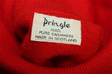 Ray Floyd's 1975 Ryder Cup USA Team Issued Cashmere Red Uniform LS Turtleneck Shirt