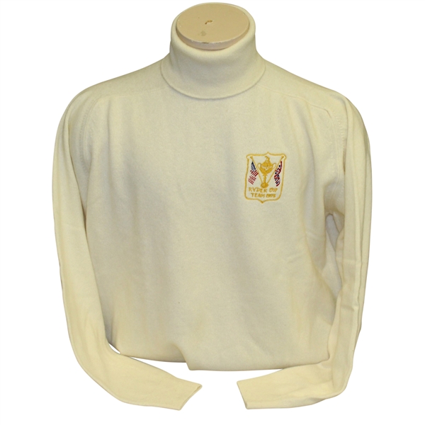 Ray Floyds 1975 Ryder Cup USA Team Issued Cashmere White Uniform LS Turtleneck Shirt
