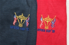 Ray Floyd's 1975 Ryder Cup USA Team Issued Uniform Shirts - Blue & Red