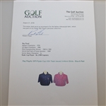 Ray Floyd's 1975 Ryder Cup USA Team Issued Uniform Shirts - Blue & Red